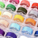 25* Sewing Machine Bobbins Thread Spools Case With Threads for Sewing Machine AU