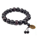 Men's Wood Buddha Buddhist Prayer Beads Tibet Mala Charm Lucky Wrist Bracelet FT