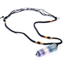 1*Natural Fluorite Quartz Crystal Pendant Point Pendulum Chakra Necklace Jewelry