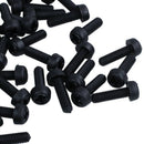 100 x Black M3*10mm plastic Phillips screw flat head