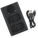 Dual Channel LCD Display Battery Charger Suitable for Nikon D7200 D7000 D750