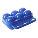 Portable Folding Plastic Egg Carrier Holder Storage Container for 6 Eggs -  N5W8
