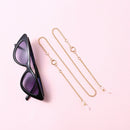 Non-slip Reading Glasses Chain Women Metal Ring Sunglasses Casual Punk Chain Kw
