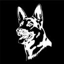 White GERMAN SHEPHERD DOG Animal Car Stickers Fashion Classic Personality BX
