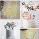 Cake Wedding Happy Birthday Cake Topper Card Acrylic Cake Party Decoration P3M9