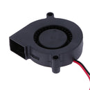 Black Brushless DC Cooling Blower Fan 2 Wires 5015S 12V 0.06A 50x15mm