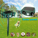 Outdoor Solar Ultrasonic Pest Animal Repeller Garden Cat Dog Bird PIR Repelle FT