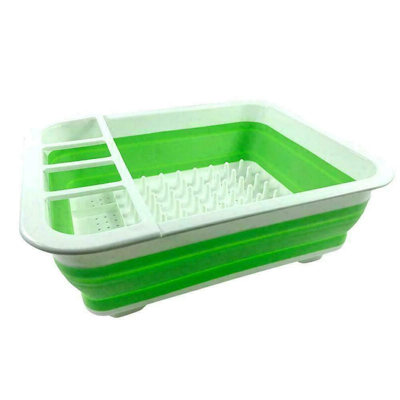 Kitchen Collapsible Dish Drainer Drying Rack Strainer Cup Tray Plate Favor A6B6