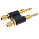 Binding Post for Banana Plug Speakers Power Amplifier Adapter, 2 Ways