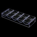 10pcs professional acrylic poker chips 100 chip trays (without cover)
