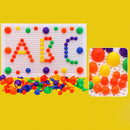 1Set Platsic Mushroom Studs Board Combinations Kids Educational  Puzzle Toys ME