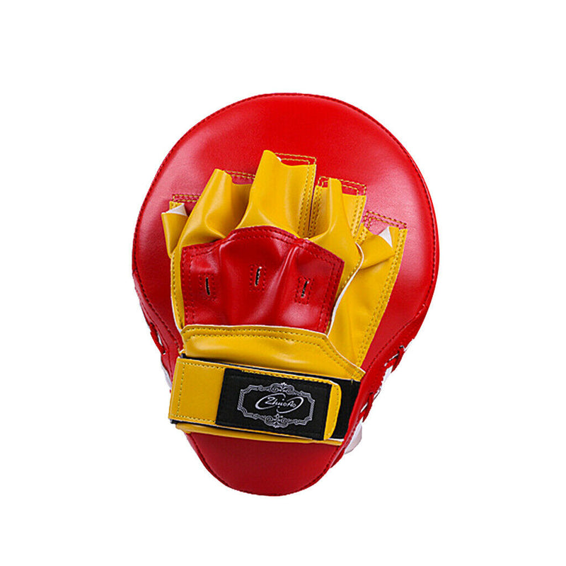 Muay Thai MMA Boxing Training Mitt Karate Taekwondo Kick Target Pad Red