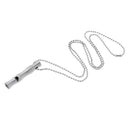 Emergency Survival Stainless Steel Whistle with Lanyard,Suitable for Hiking