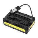 Display LCD Dual Slot Charger For Nikon EN-EL14/EN-EL14a/P7800/P7700 Cameras