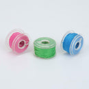 20pcs Colorful Sewing Threads+20 Grids Clear Plastic Sewing Machine Bobbins
