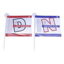 2pcs Outdoor Golf Tournament Distance Flag Flagstick Plastic Target Flags