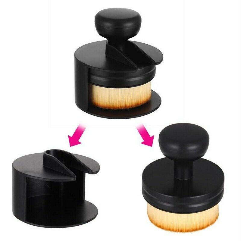 Stamps Makeup Brushes Soft Base Foundation Brush Round Portable MakeUp Brus E1K1
