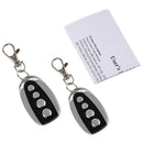 2PCS Universal Garage Door Cloning Remote Control Key Fob 433.92mhz Gate Co