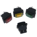 1PC 30A/250V 6Pin Waterproof  Auto Boat Toggle Rocker Switch with LED 12V 2 ME