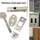 Stainless Steel Pipe Tube Well Lock Invisible Pipe Urgent Door Fireproof Lo U2M0