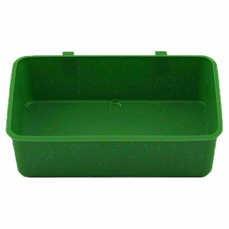 Food Water Dish Plastic Parrot Bathing Bird Pigeons Cage Sand Feeding CupK R7W4