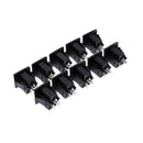 10Pcs US 3 poles power socket plug black AC 125V 1ME
