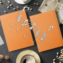Creative Iron Musical Note Gate Hook Strong Wall Hanger Hook Free Nail (Whi R5D9