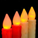 2-set Flickering Flameless LED Bulb Candle Tealight Pillar Bulb with Base