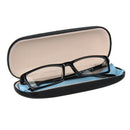 Glasses Case - Black Metal and leather for Small and Medium Frames