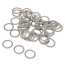 50pcs Engine Oil Drain Plug Metal Crush Washer Seal O-Ring Gasket for Mazda