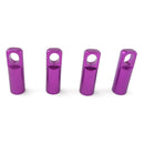 4pcs CNC Bike Tyre Presta Valve Cap Bicycle Tire Valve Dust Covers (Purple) A