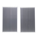 120mmx69mmx27mm Aluminum Heat Sink Heatsink Cooling Cooler Fin  (Pack 2)