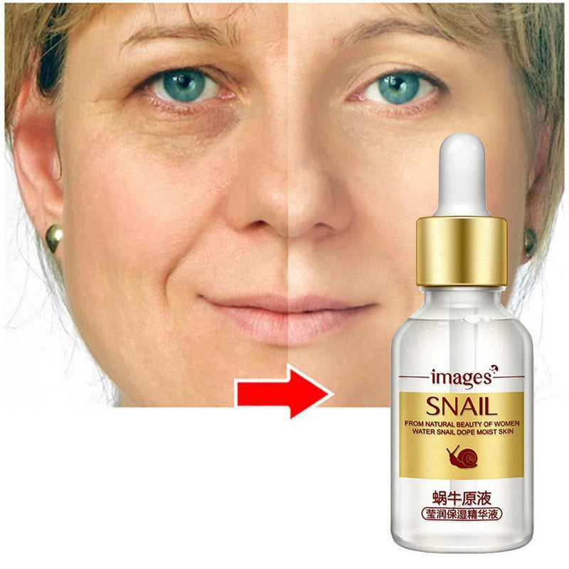 15ml Moisturizing Serum Snail Extract Nourish Face Skin Repair Hydrating Liquid