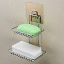 Strong suction cup Double soap holder soap shelf soap shelf wall holde<