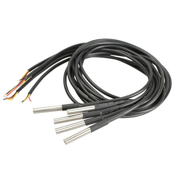 5pcs DS18b20 Waterproof Temperature Sensors Temperature Transmitter A