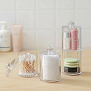 Acrylic Transparent Box Makeup Cotton Pad Round Container Storage Holde NHY