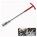 21mm Spark Plug Removal Tool T-Bar Flexible Spanner Socket Wrench Instrument