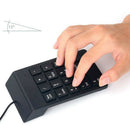 USB Numeric Keypad,USB 18 Key Number Numeric Keypad Keyboard for Laptop DeskQ9W1