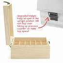 Wooden Storage Box 1pc Carry Organizer Essential Oil Bottles Aromatherapy C Q6N5