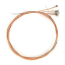 6pcs/set Copper Rust-proof Folk Guitar Strings Acoustic Guitar Parts (Red) A