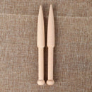 2Pc Diy Weaving Tool Wood Woven Sweater Scarf Tapestry Bobbin Stick Single