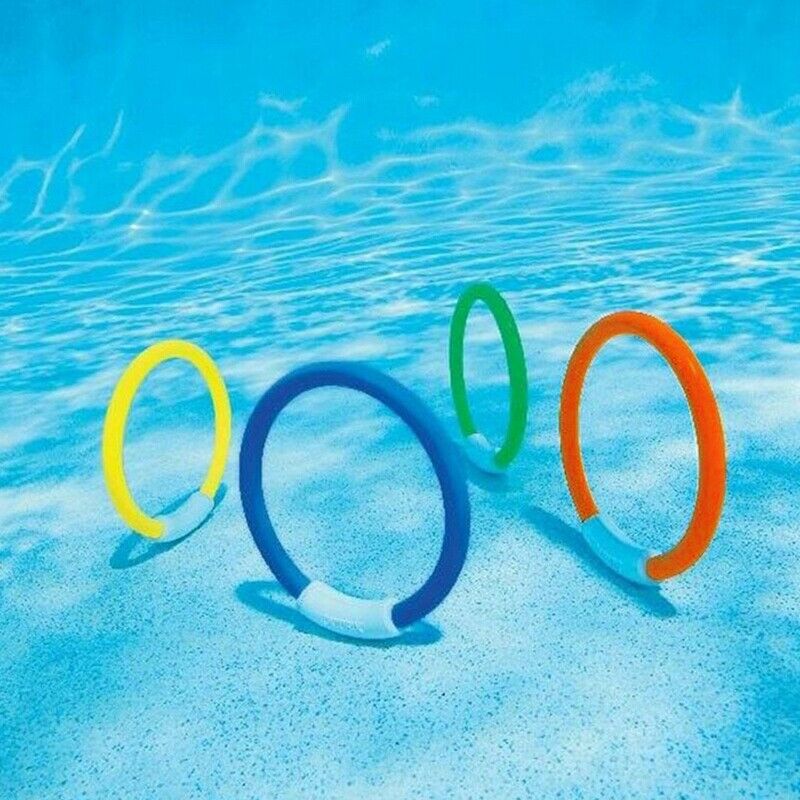 8 Pcs Underwater Swimming Pool Diving Rings, Diving Throw Torpedo Bandits T X9H3