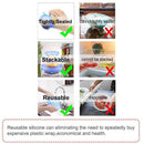 18PCS Silicone Stretch Lids,Reusable Durable and Expandable Lids,Eco-Friend U5G7