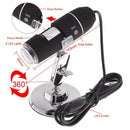 High Quality 1600X 2MP USB 8 LEDs Electronic Digital Microscope Inspection