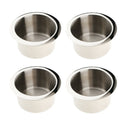 4x Stainless Steel Poker Table Cup Holder for Marine Boat Yacht RV Camper Truck