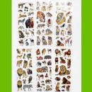 10 Sheets Wild Animals Scrap booking Bubble Adhesive Stickers Reward Child Y5G6
