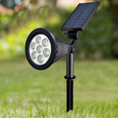 7 LED Solar Lawn Lamp Waterproof Light Control Inserting Floor Garden Light A