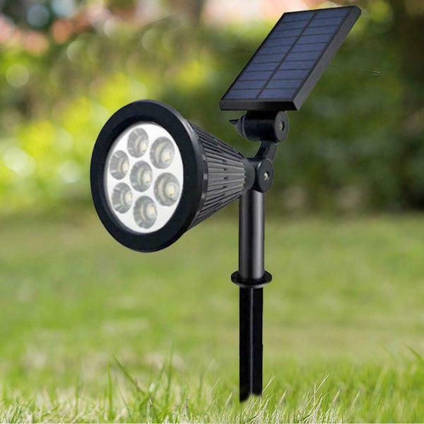 7 LED Solar Lawn Lamp Waterproof Light Control Inserting Floor Garden Light A#S