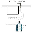 300ml Kitchen Sink Liquid Soap Dispenser Stainless Steel Plastic Bottles A