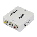 1080P Mini Digital VGA to RCA AV TV CVBS Converter with audio for PC laptop â„–[